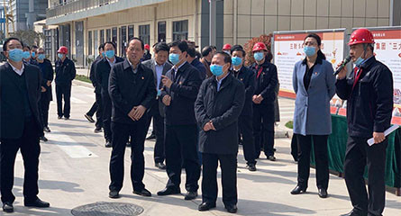 三門峽市復工復產暨重點建設項目觀摩團蒞臨河南三耐集團